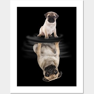 Pug love Posters and Art